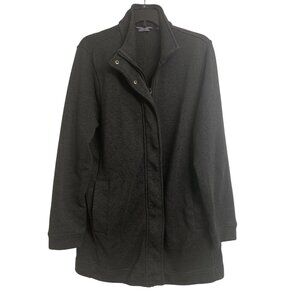 Lands End XL Tall Knit Outdoor Winter Sweater Jacket Coastal Grandma